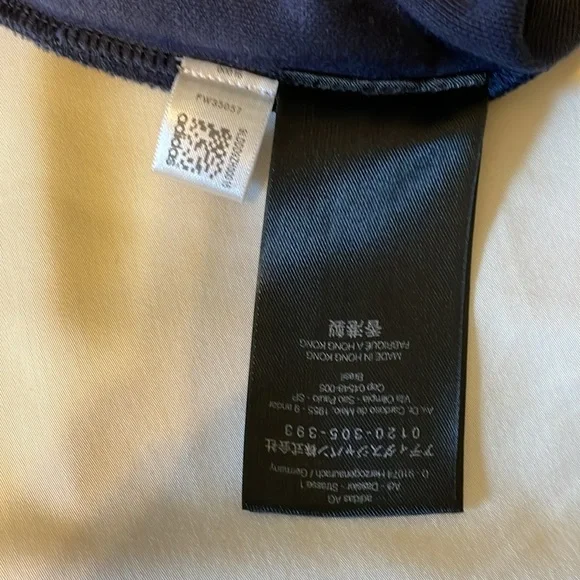 Y-3 Yohji Yahamoto Adidas Women's Large Dark Blue Bomber Jacket Zip-Up - Picture 5 of 7